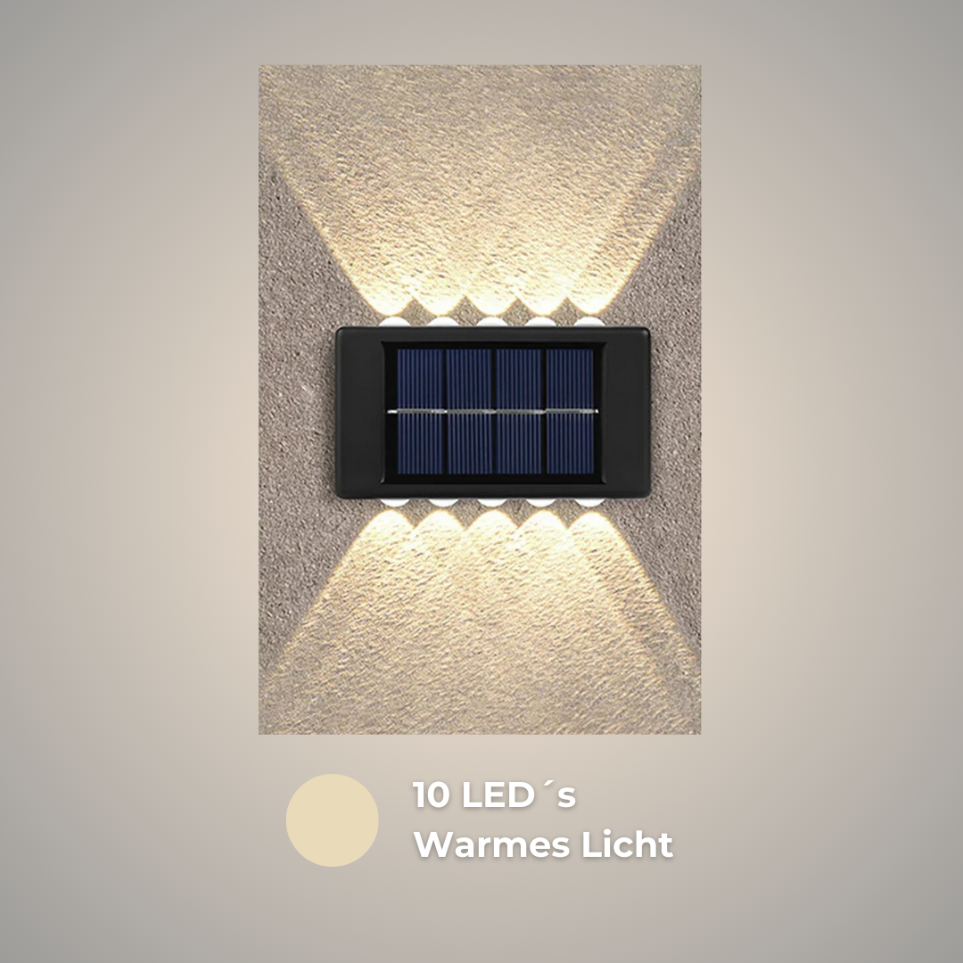 Yomo - Wasserdichte LED Solarwandleuchte